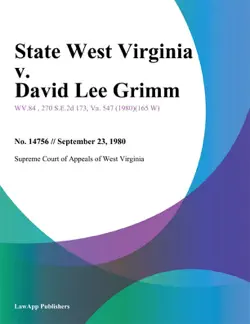 state west virginia v. david lee grimm imagen de la portada del libro