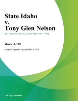 state idaho v. tony glen nelson book cover image