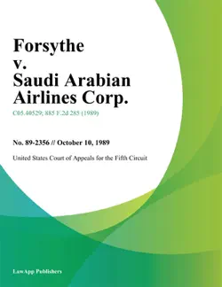 forsythe v. saudi arabian airlines corp. book cover image