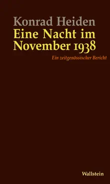 eine nacht im november 1938 book cover image
