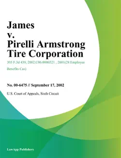 james v. pirelli armstrong tire corporation book cover image