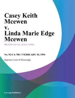casey keith mcewen v. linda marie edge mcewen book cover image