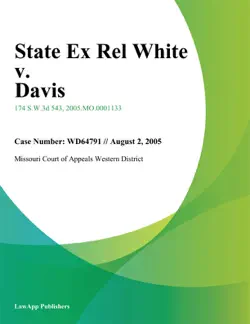 state ex rel white v. davis book cover image
