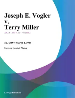 joseph e. vogler v. terry miller book cover image