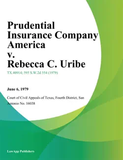 prudential insurance company america v. rebecca c. uribe book cover image