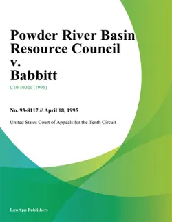powder river basin resource council v. babbitt imagen de la portada del libro