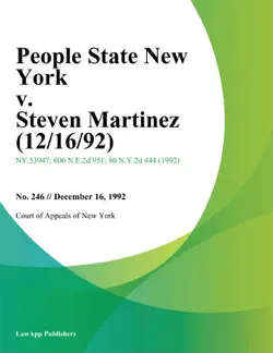people state new york v. steven martinez book cover image