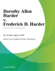 Dorothy Allen Harder v. Frederick D. Harder synopsis, comments