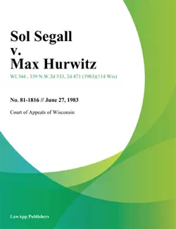 sol segall v. max hurwitz book cover image