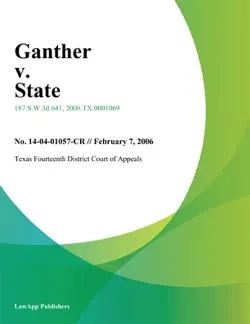 ganther v. state book cover image