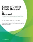 Estate of Judith Linda Howard v. Howard synopsis, comments