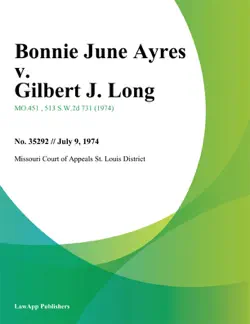 bonnie june ayres v. gilbert j. long book cover image