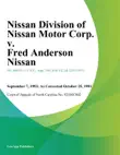 Nissan Division of Nissan Motor Corp. v. Fred Anderson Nissan synopsis, comments