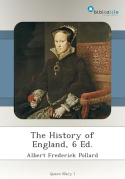 the history of england, 6 ed. book cover image