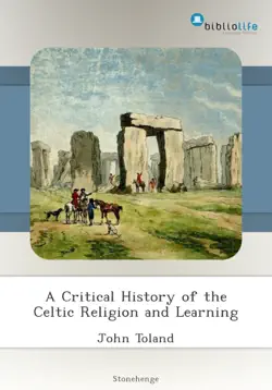 a critical history of the celtic religion and learning book cover image