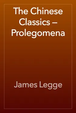 the chinese classics — prolegomena book cover image
