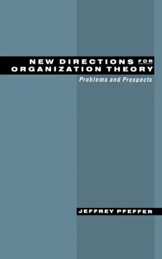 new directions for organization theory book cover image