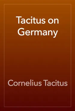 tacitus on germany imagen de la portada del libro