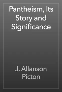 pantheism, its story and significance book cover image