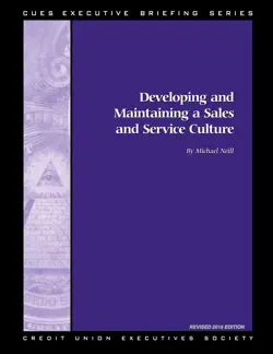creating and maintaining a sales and service culture book cover image