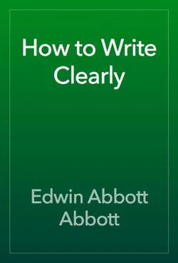 how to write clearly book cover image