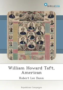 william howard taft, american book cover image