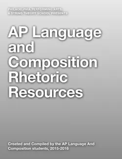 ap language and composition rhetoric resources book cover image