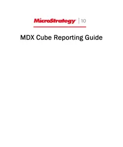 mdx cube reporting guide for microstrategy 10 book cover image
