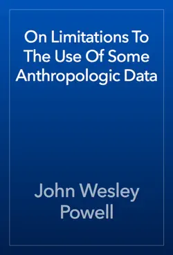 on limitations to the use of some anthropologic data book cover image