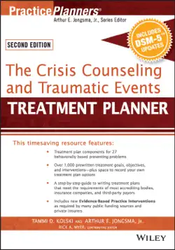 the crisis counseling and traumatic events treatment planner, with dsm-5 updates, 2nd edition book cover image