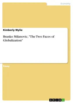 branko milanovic, the two faces of globalization book cover image