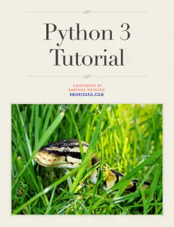 python 3 tutorial imagen de la portada del libro
