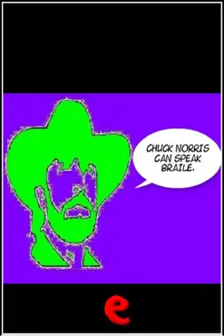 chuck norris can speak braile. book cover image