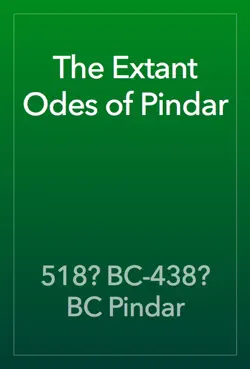 the extant odes of pindar book cover image