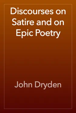 discourses on satire and on epic poetry book cover image