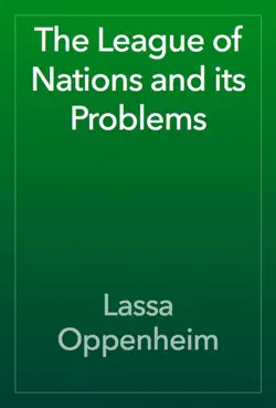 the league of nations and its problems book cover image