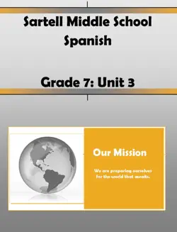 7th grade spanish unit 3 book cover image
