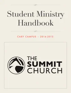 student ministry handbook book cover image