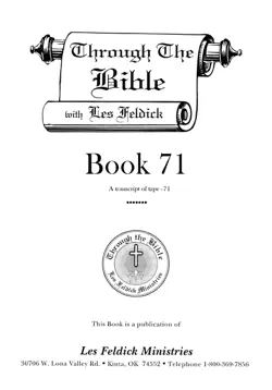 through the bible with les feldick, book 71 book cover image