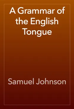 a grammar of the english tongue book cover image