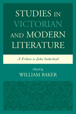studies in victorian and modern literature imagen de la portada del libro