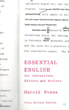 essential english for journalists, editors and writers book cover image
