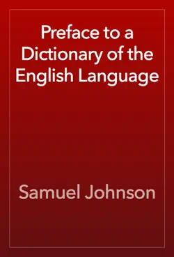 preface to a dictionary of the english language book cover image