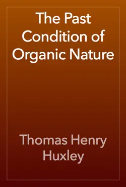 the past condition of organic nature book cover image