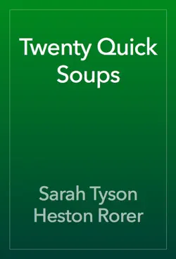twenty quick soups book cover image