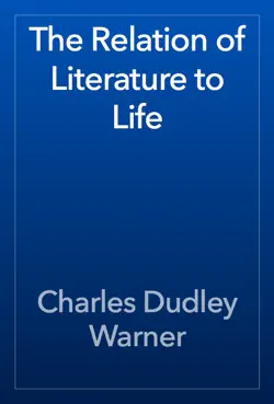 the relation of literature to life imagen de la portada del libro