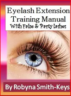eyelash extensions training manual with false and party lashes book cover image