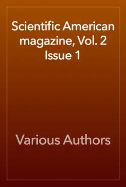 scientific american magazine, vol. 2 issue 1 book cover image