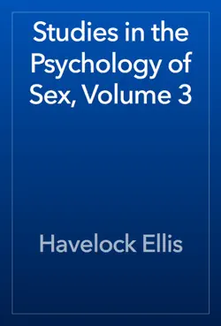 studies in the psychology of sex, volume 3 book cover image