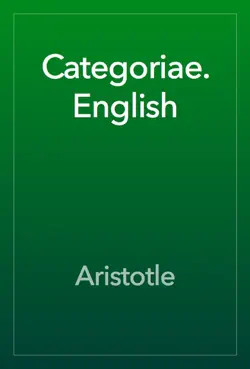 categoriae. english book cover image